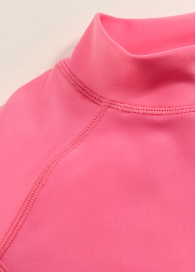 Regatta Pink Lemonade Sonic Blue Floral Hoku II UPF 30 Rash Vest (3-13 Years)