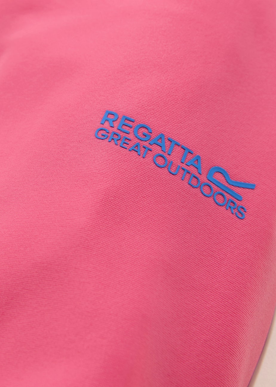 Regatta Pink Lemonade Sonic Blue Floral Hoku II UPF 30 Rash Vest (3-13 Years)