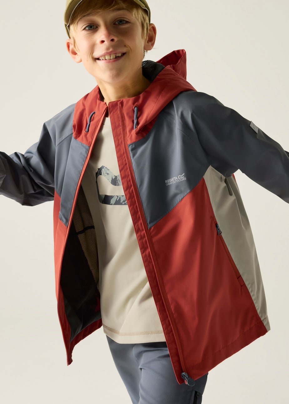Regatta Brick Abbey Storm Hanleigh Waterproof Jacket With Isotex Technology (3-13 Years)