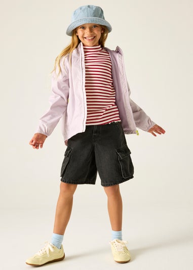 Regatta Haze Pink Lever Waterproof Jacket With Isolite Technology (3-13 Years)