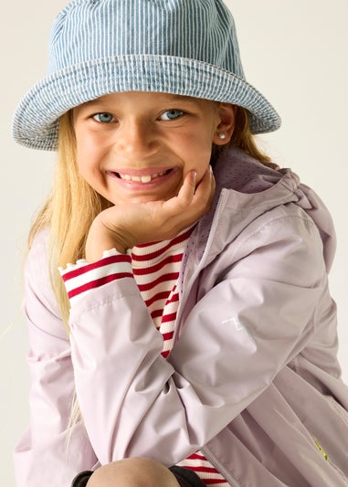 Regatta Haze Pink Lever Waterproof Jacket With Isolite Technology (3-13 Years)