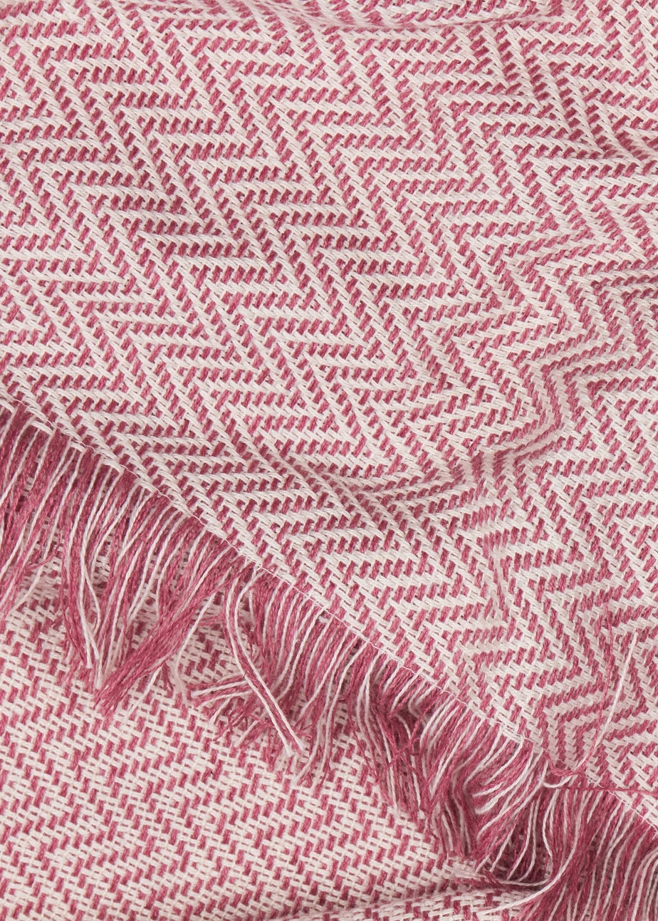 Yard Wisley Heather/Pink Woven Outdoor Throw (130 x 180cm)