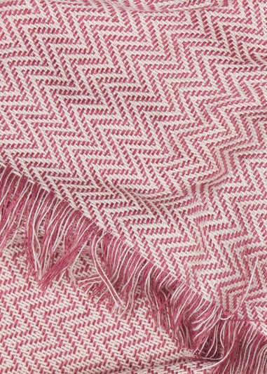 Yard Wisley Heather/Pink Woven Outdoor Throw (130 x 180cm)