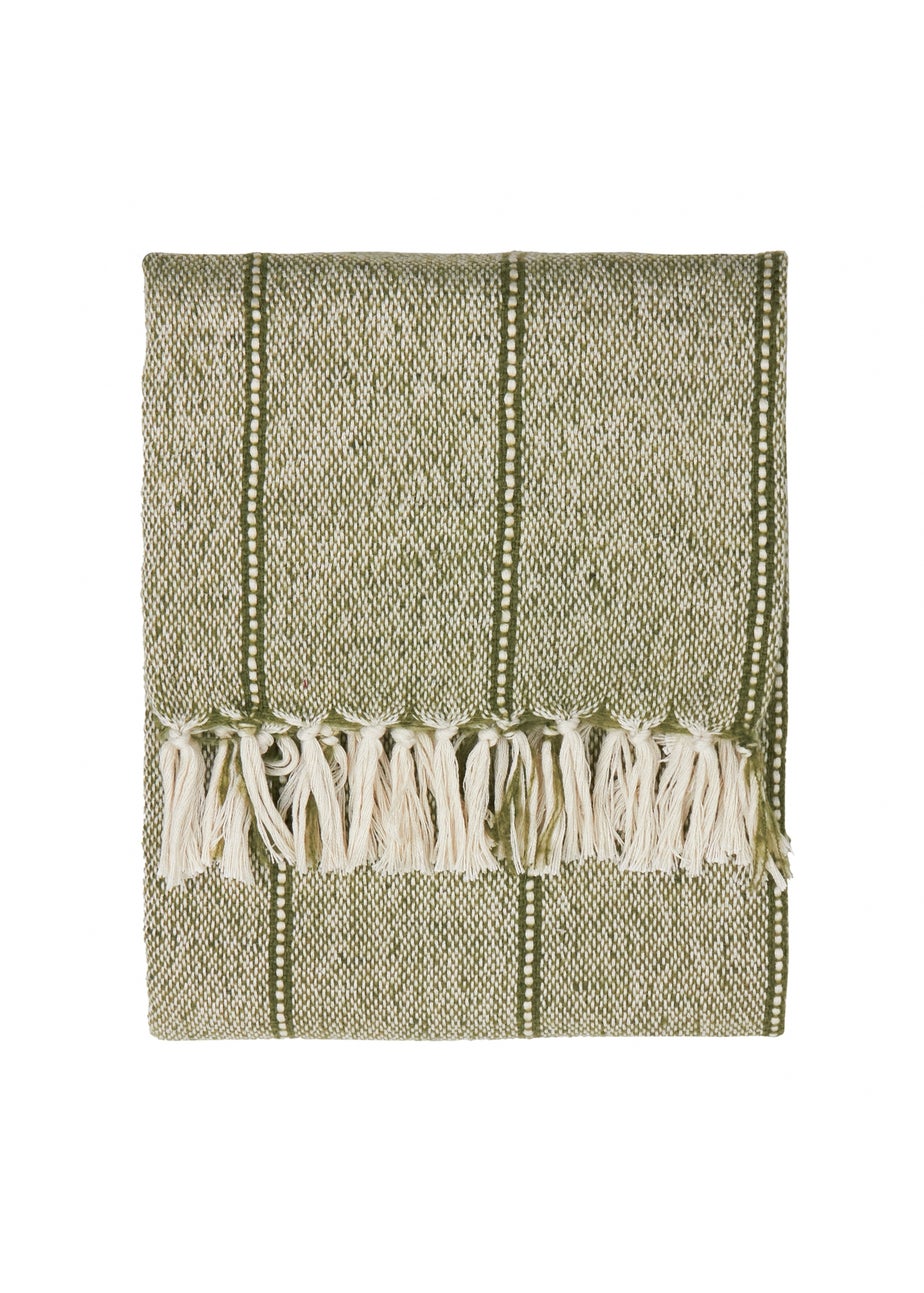 Yard Hedon Moss Woven Indoor/Outdoor Throw (130 x 180cm)