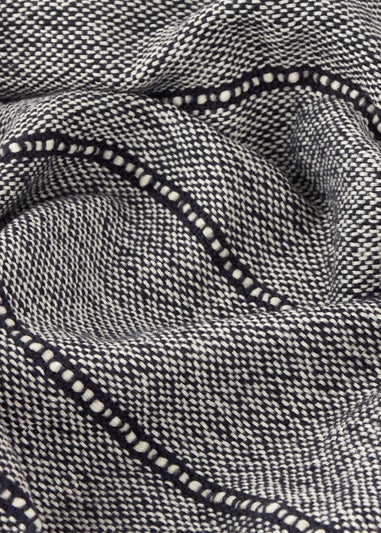 Yard Hedon Navy Woven Indoor/Outdoor Throw (130 x 180cm)