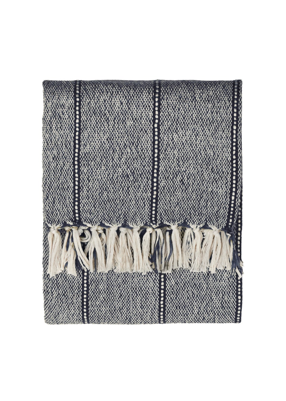 Yard Hedon Navy Woven Indoor/Outdoor Throw (130 x 180cm)