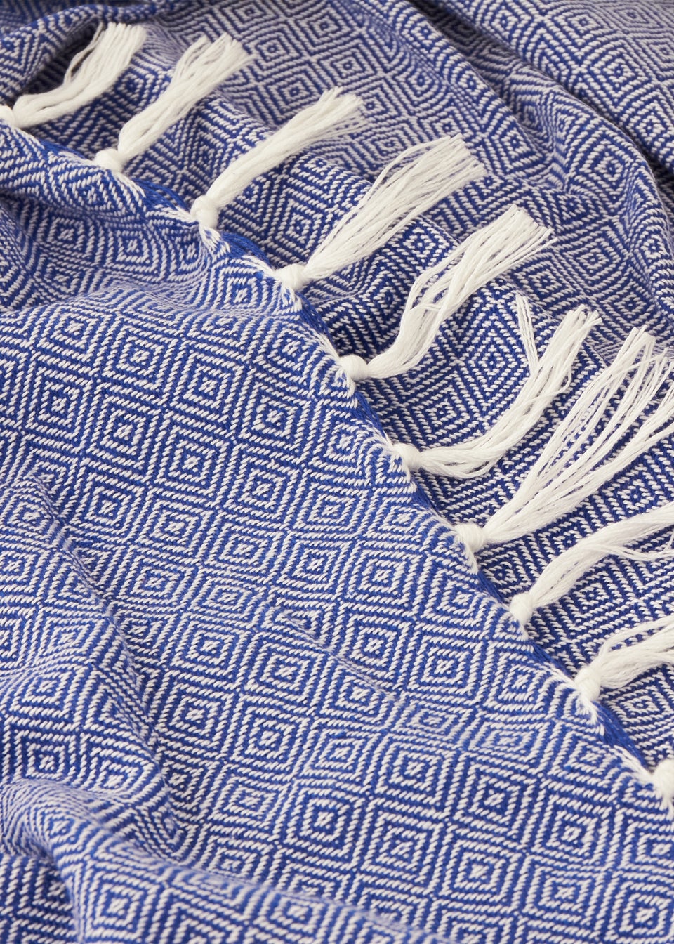 Furn Dessa Cobalt Woven Indoor/Outdoor Throw (130 x 180cm)