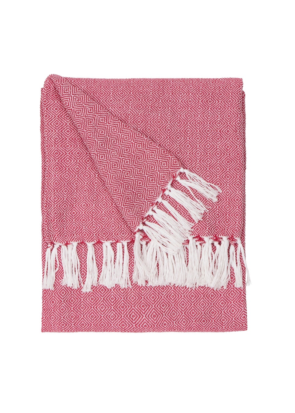 Furn Dessa Fuchsia Woven Indoor/Outdoor Throw (130 x 180cm)