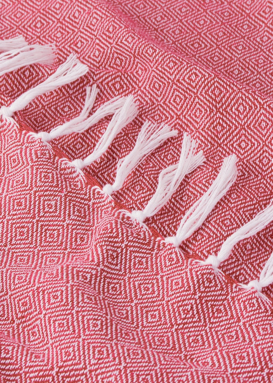 Furn Dessa Fuchsia Woven Indoor/Outdoor Throw (130 x 180cm)