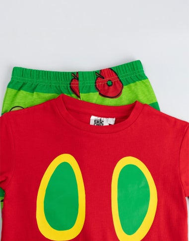 Vanilla Underground The Very Hungry Caterpillar Unisex Kids Red Long Pyjama Set (12 mnths - 6 years)