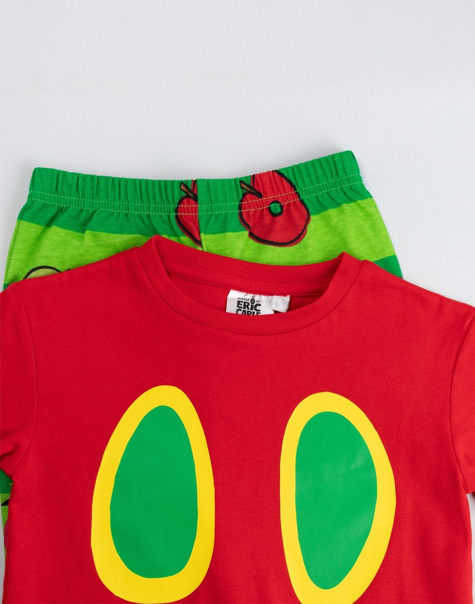 Vanilla Underground The Very Hungry Caterpillar Unisex Kids Red Long Pyjama Set (12 mnths - 6 years)