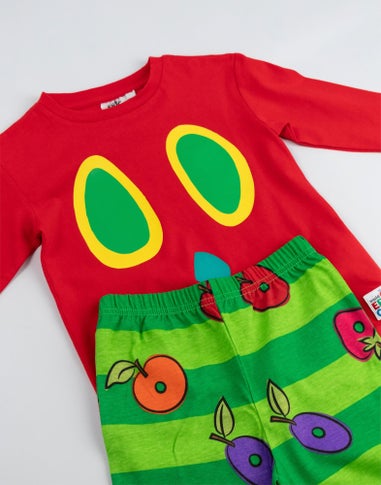 Vanilla Underground The Very Hungry Caterpillar Unisex Kids Red Long Pyjama Set (12 mnths - 6 years)