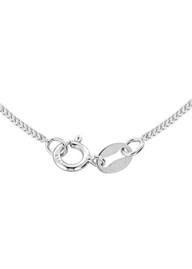 Golden Moments Sterling Silver Purple Princess Cut CZ Pendant on Chain