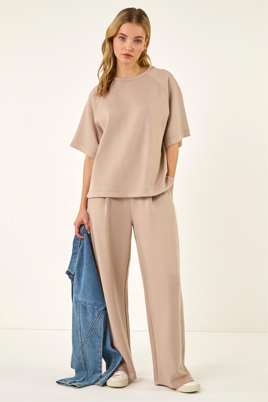 Dusk Beige Soft Stretch T-Shirt