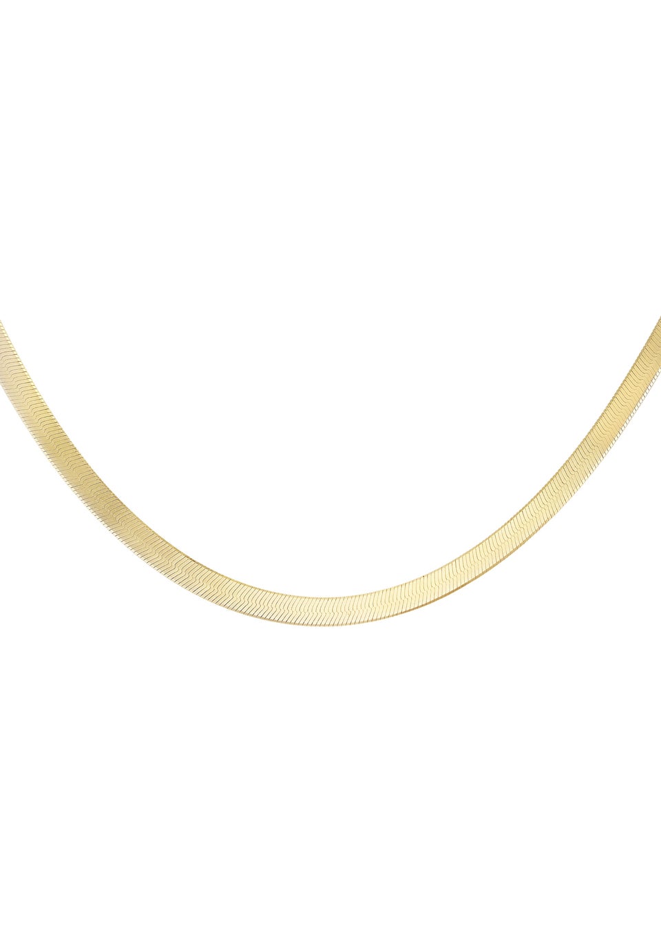 Golden Moments Sterling Silver Gold Plated Triple Herringbone Chain