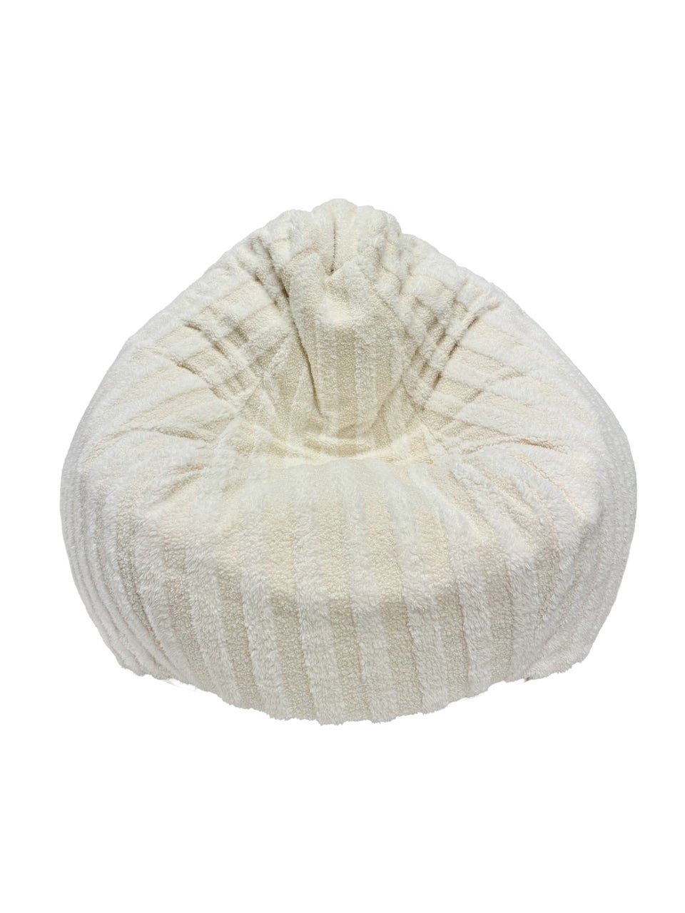 Kaikoo Cream Areya Large Beanbag in textured fabric