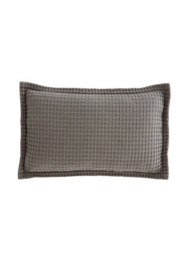 Pineapple Elephant Jaipur Chunky Waffle Cotton 30x50cm Cushion Grey