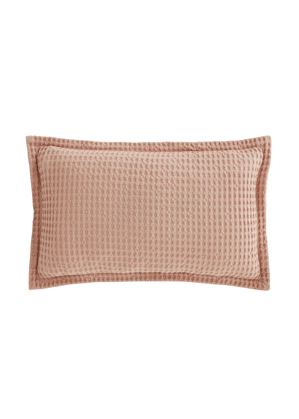 Pineapple Elephant Jaipur Chunky Waffle Cotton 30x50cm Cushion Pink