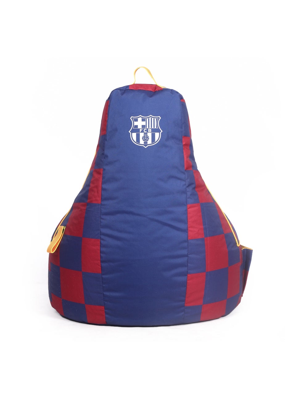 Kaikoo Blue Barca Large Gamer Chair in Iconic Check Print