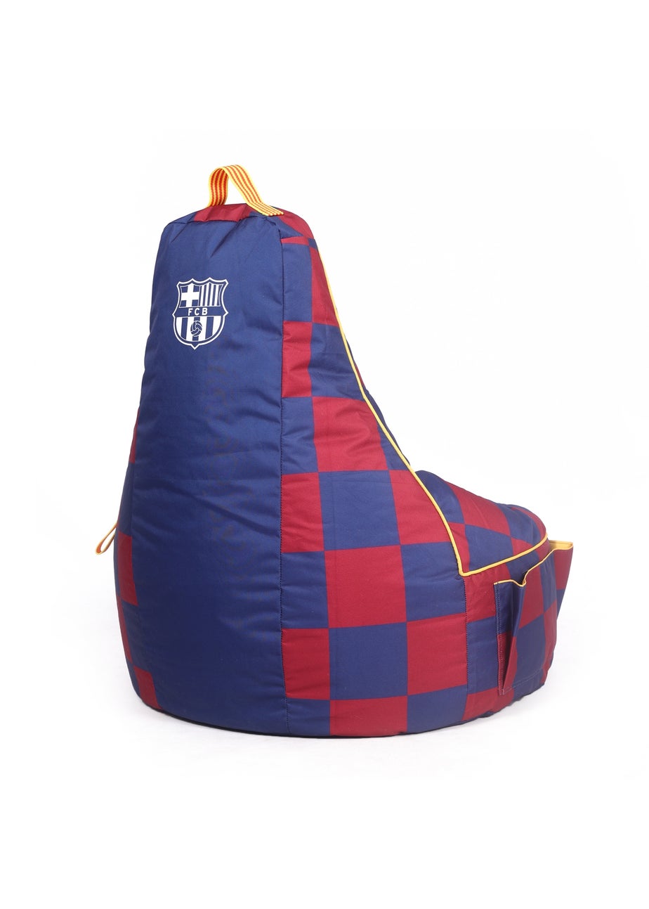 Kaikoo Blue Barca Large Gamer Chair in Iconic Check Print