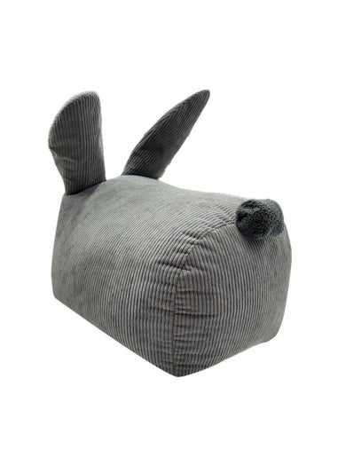 Kaikoo Grey Bunny Seat With Ears in Corduroy