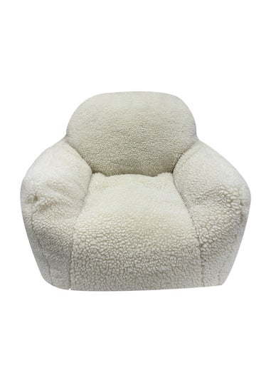 Kaikoo Cream Sherpa Fur Chair