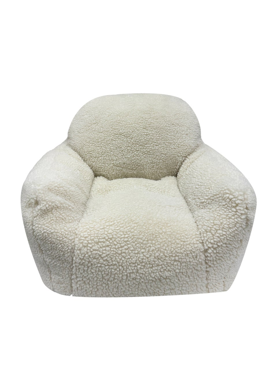 Kaikoo Cream Sherpa Fur Chair