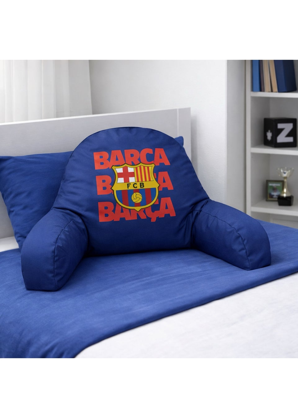 Kaikoo Blue Barca Logo Cuddle Cushion