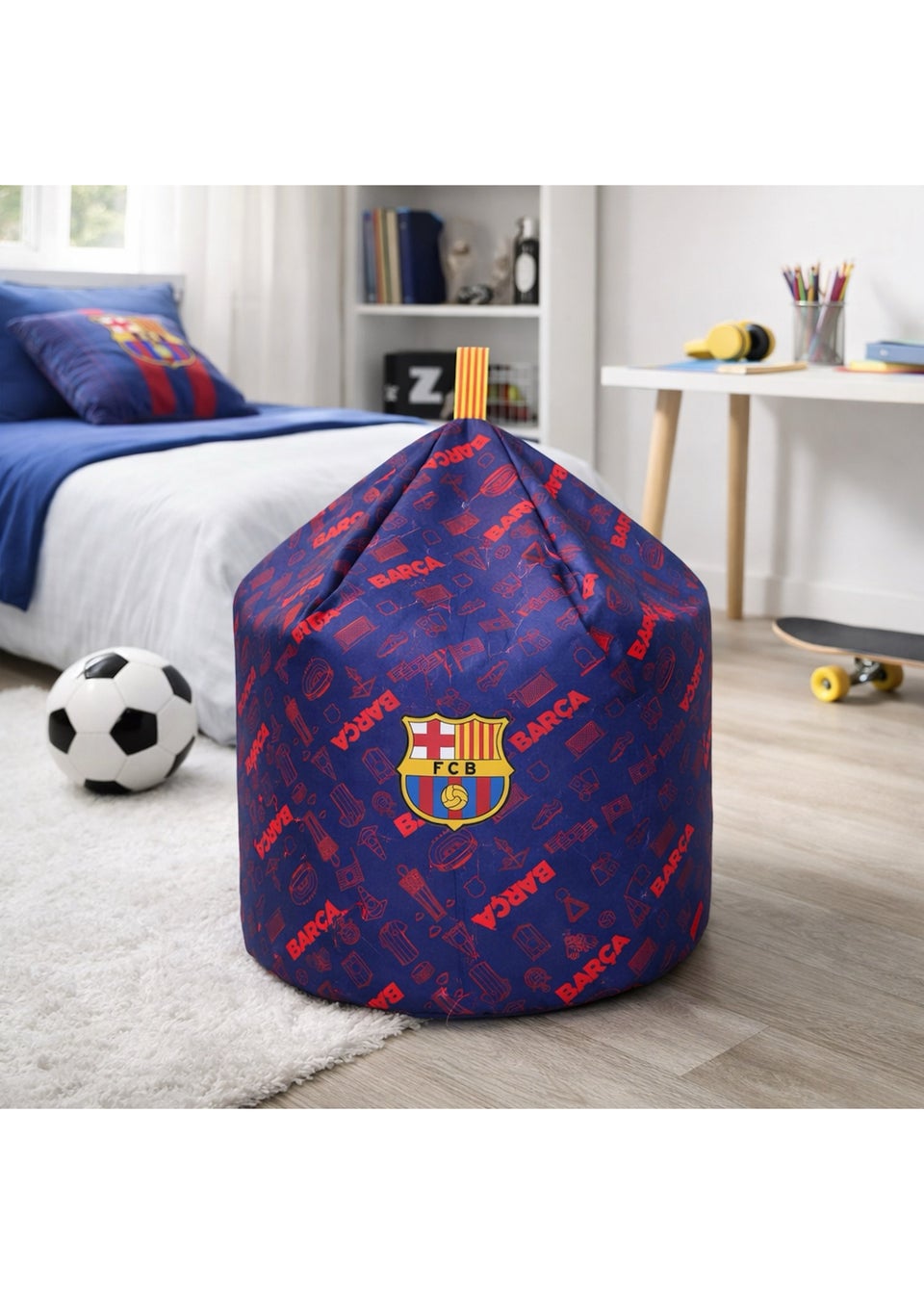 Kaikoo Blue Barca Print Beanbag