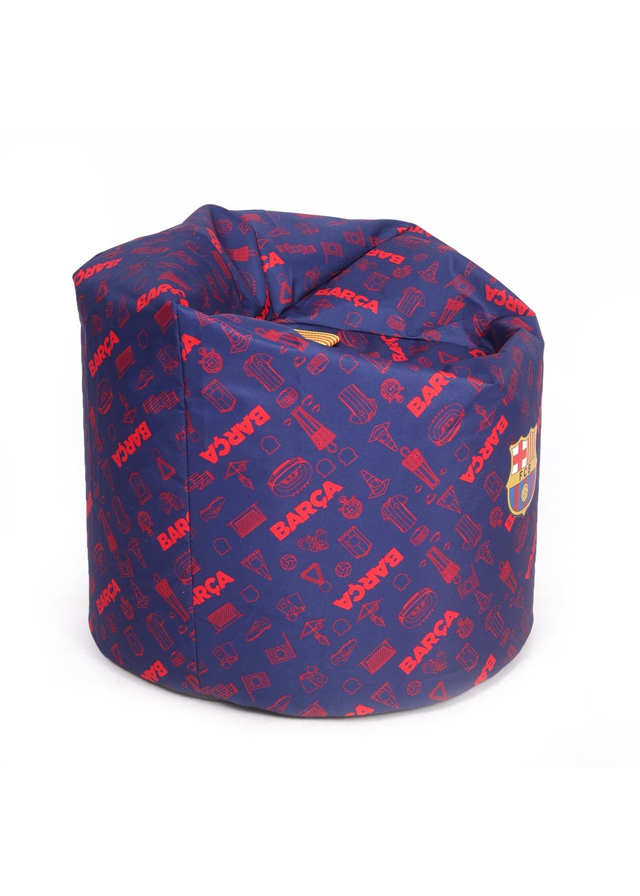Kaikoo Blue Barca Print Beanbag
