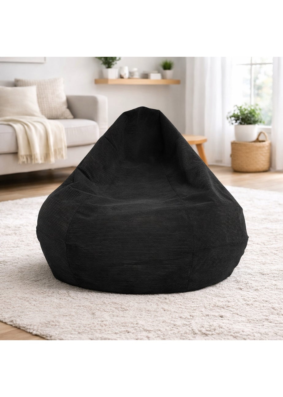 Kaikoo Grey Areya Large Corduroy Beanbag