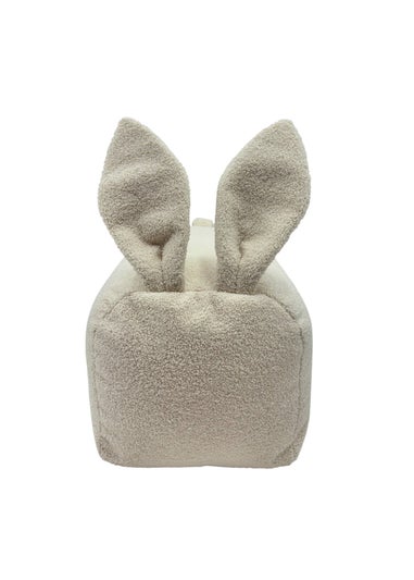 Kaikoo Cream Bunny Seat With Ears in Boucle