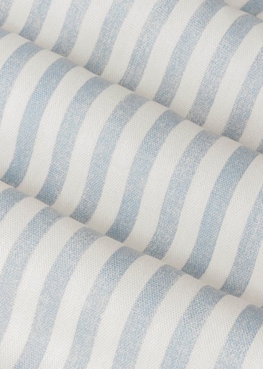 Yard Hebden 100% Cotton Blackout Mineral Blue Eyelet Curtain Pair