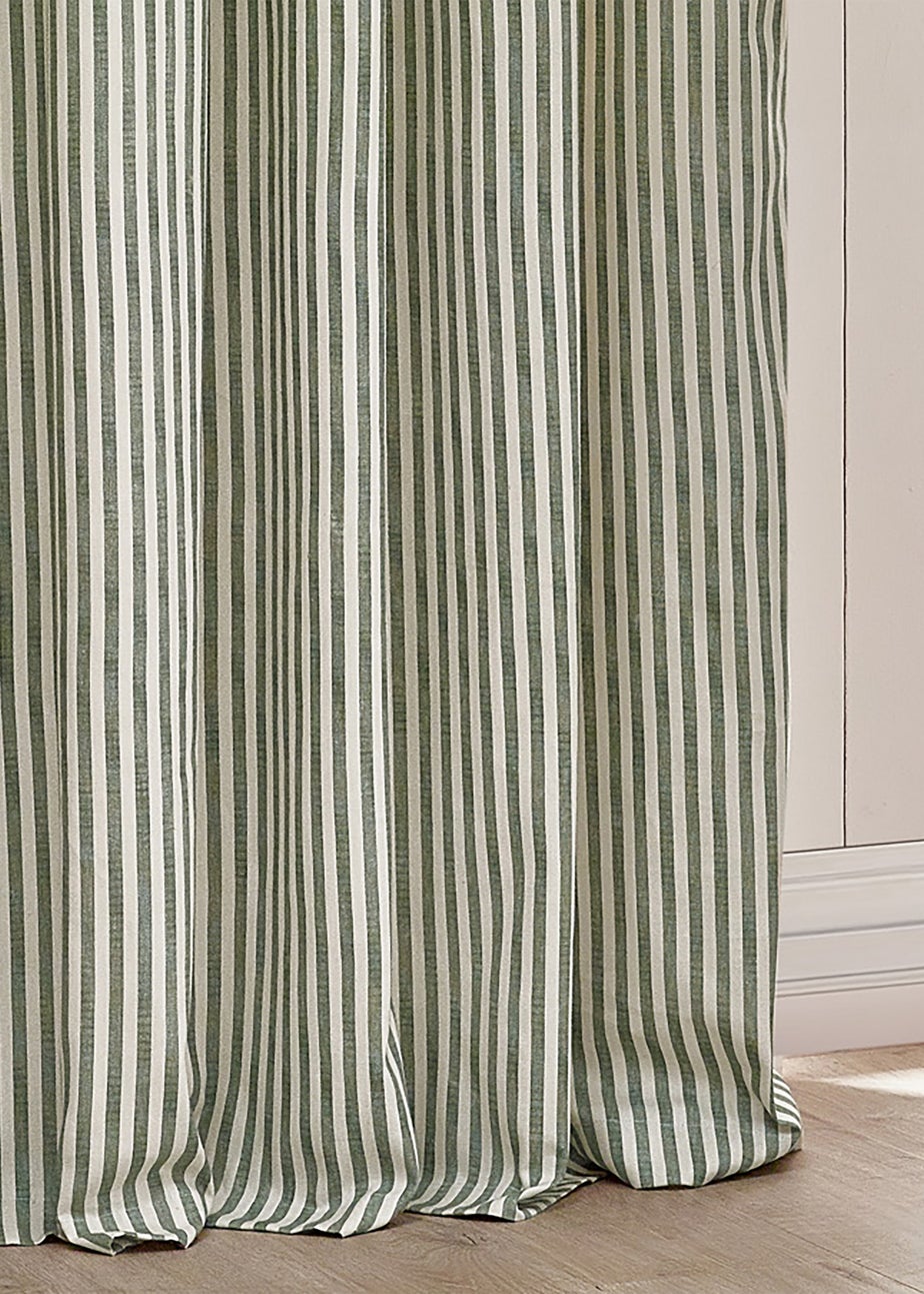 Yard Hebden 100% Cotton Blackout Forest Eyelet Curtain Pair