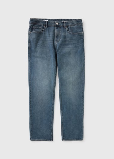 Blue Black Straight Fit Jeans