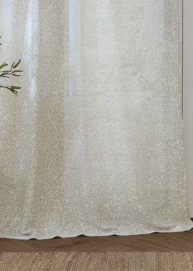 Yard Perrie Leaf Sheer Natural Woven Panel