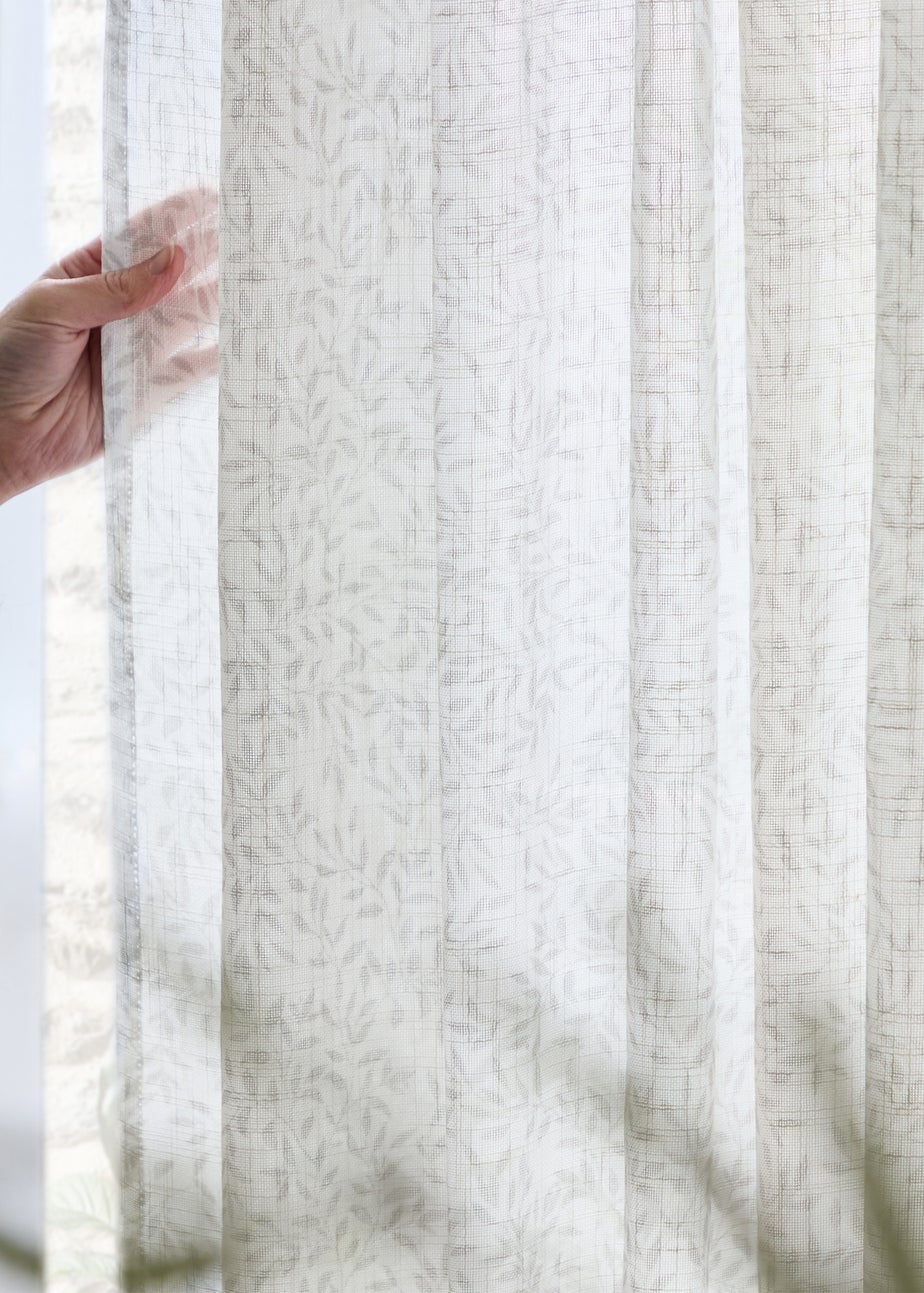 Yard Perrie Leaf Sheer Natural Woven Panel