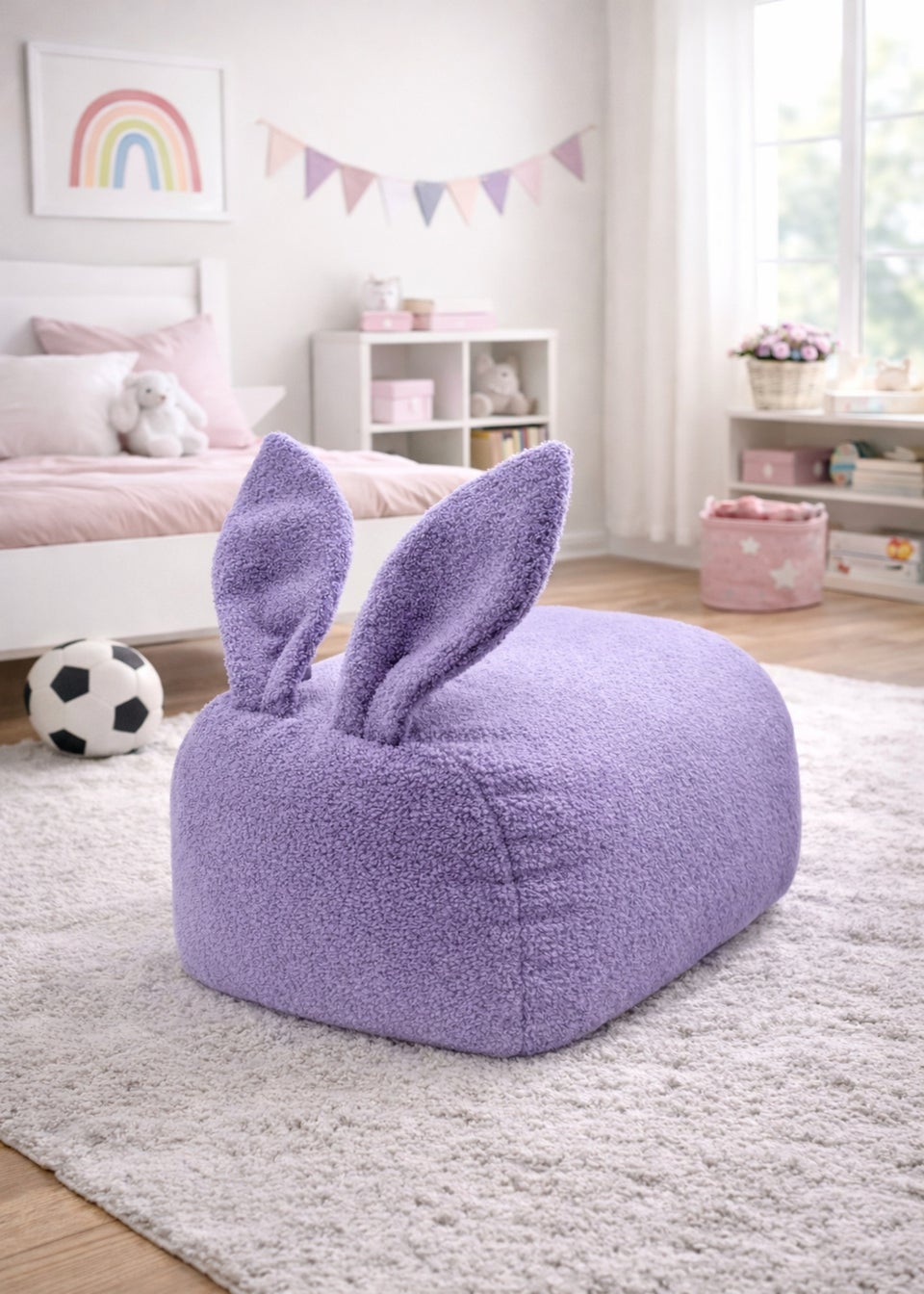 Kaikoo Lilac Bunny Seat in Boucle