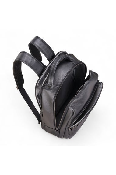 Infinity Leather Black Capri Vintage Travel Backpack