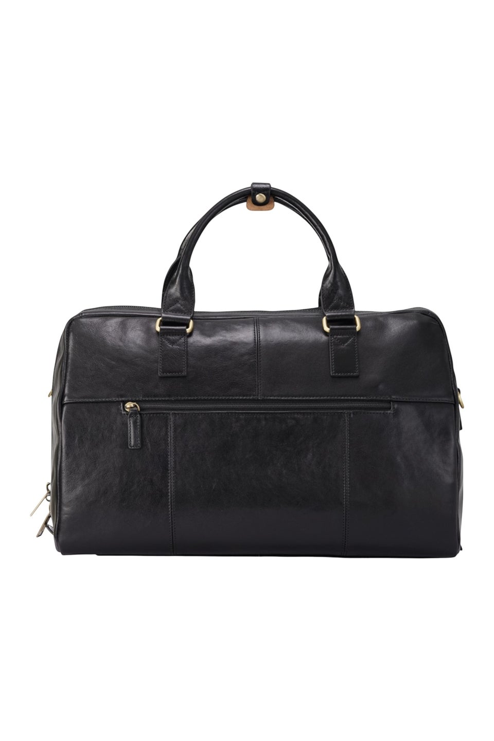 Infinity Leather Black Atlas Black Holdall Bag
