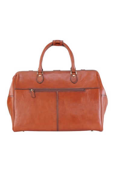Infinity Leather Tan Windsor Holdall Vintage Gym Bag