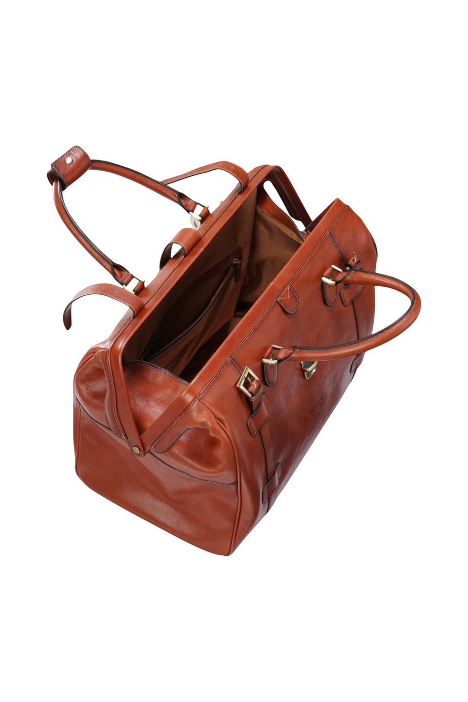 Infinity Leather Tan Windsor Holdall Vintage Gym Bag