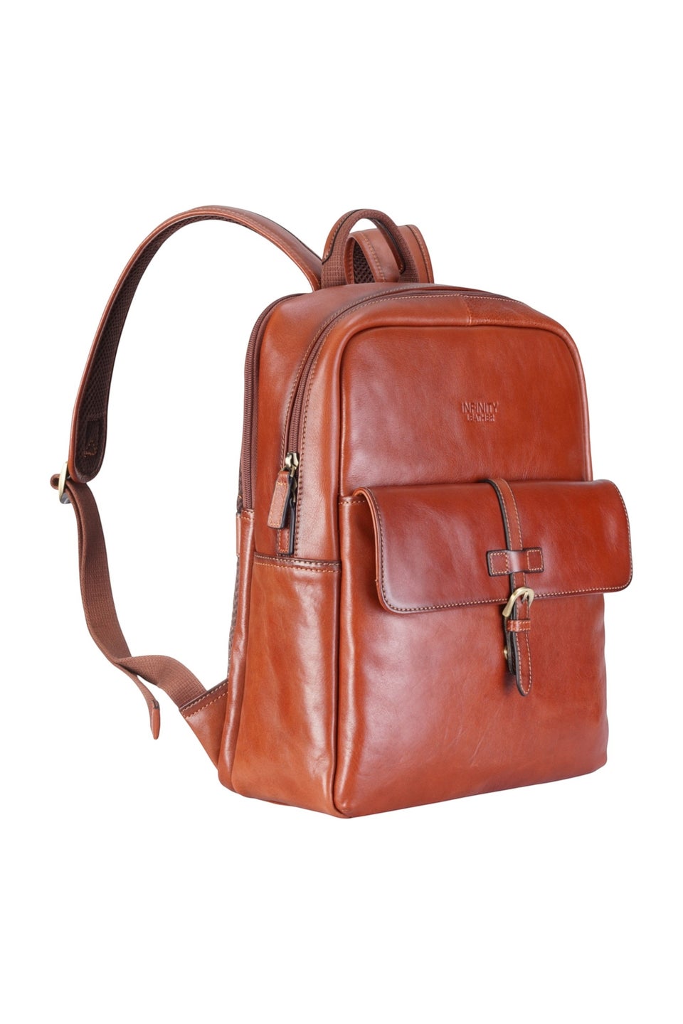 Infinity Leather Tan Cove Vintage Laptop Backpack
