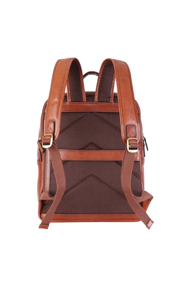 Infinity Leather Tan Cove Vintage Laptop Backpack