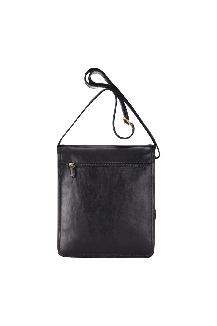 Infinity Leather Black Ranger Vintage Messenger Shoulder Bag