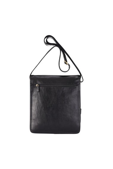 Infinity Leather Black Ranger Vintage Messenger Shoulder Bag