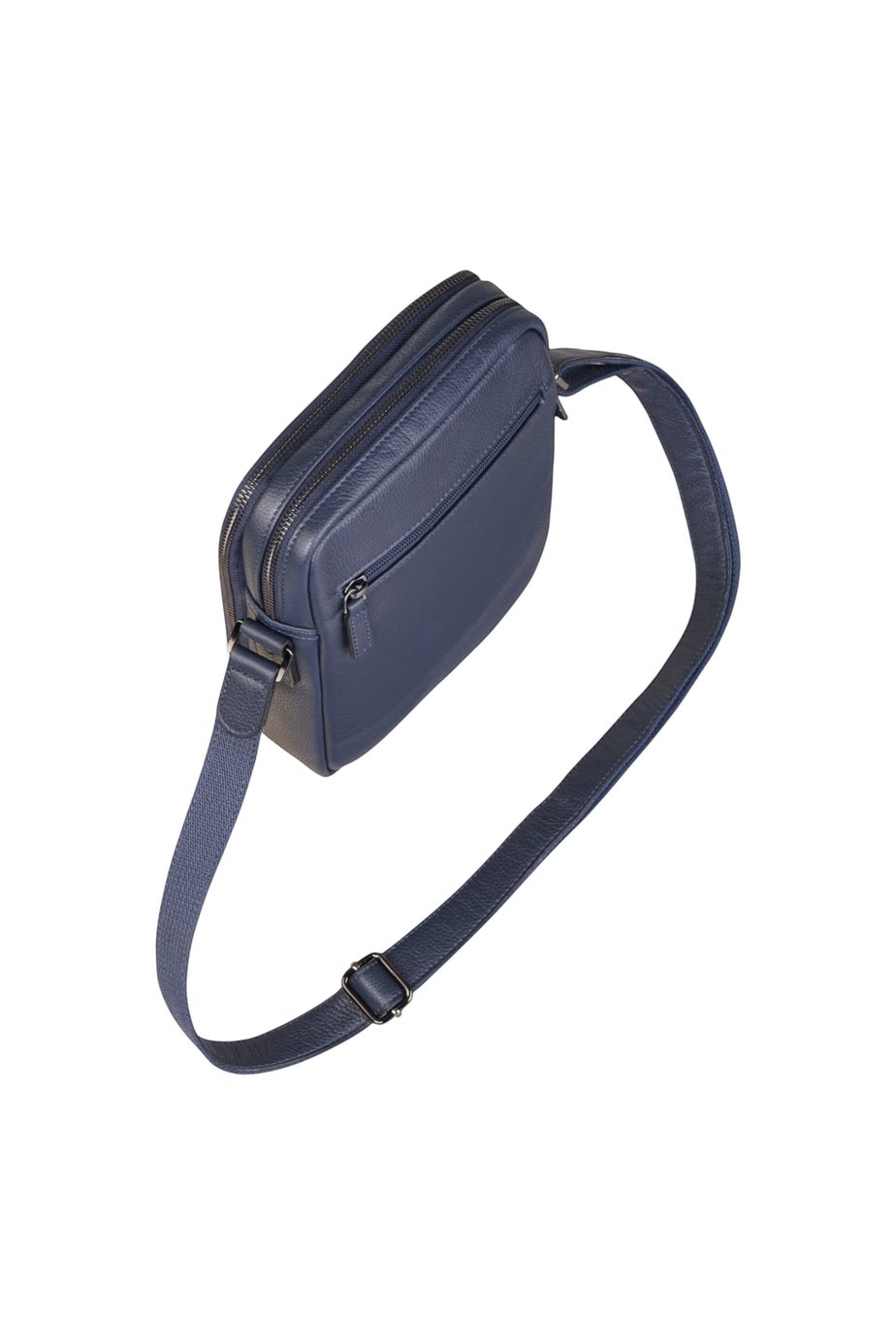 Infinity Leather Navy Hawthrone Vintage Messenge Bag