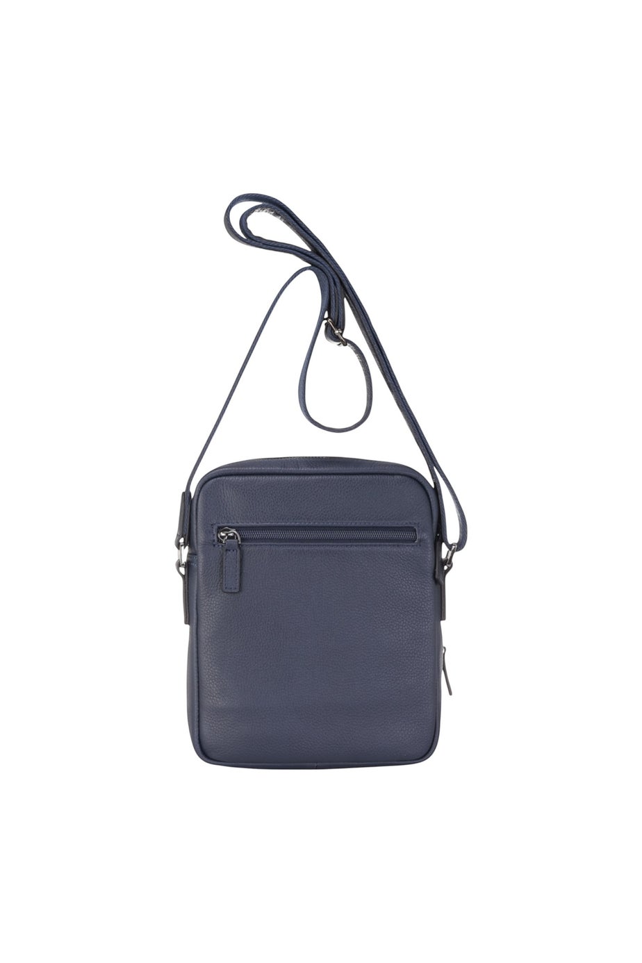 Infinity Leather Navy Hawthrone Vintage Messenge Bag