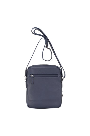 Infinity Leather Navy Hawthrone Vintage Messenge Bag