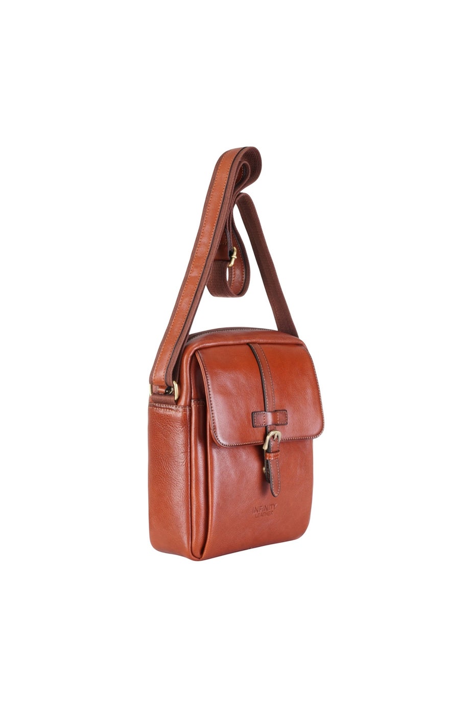 Infinity Leather Tan Ashby Vintage Crossbody Bag